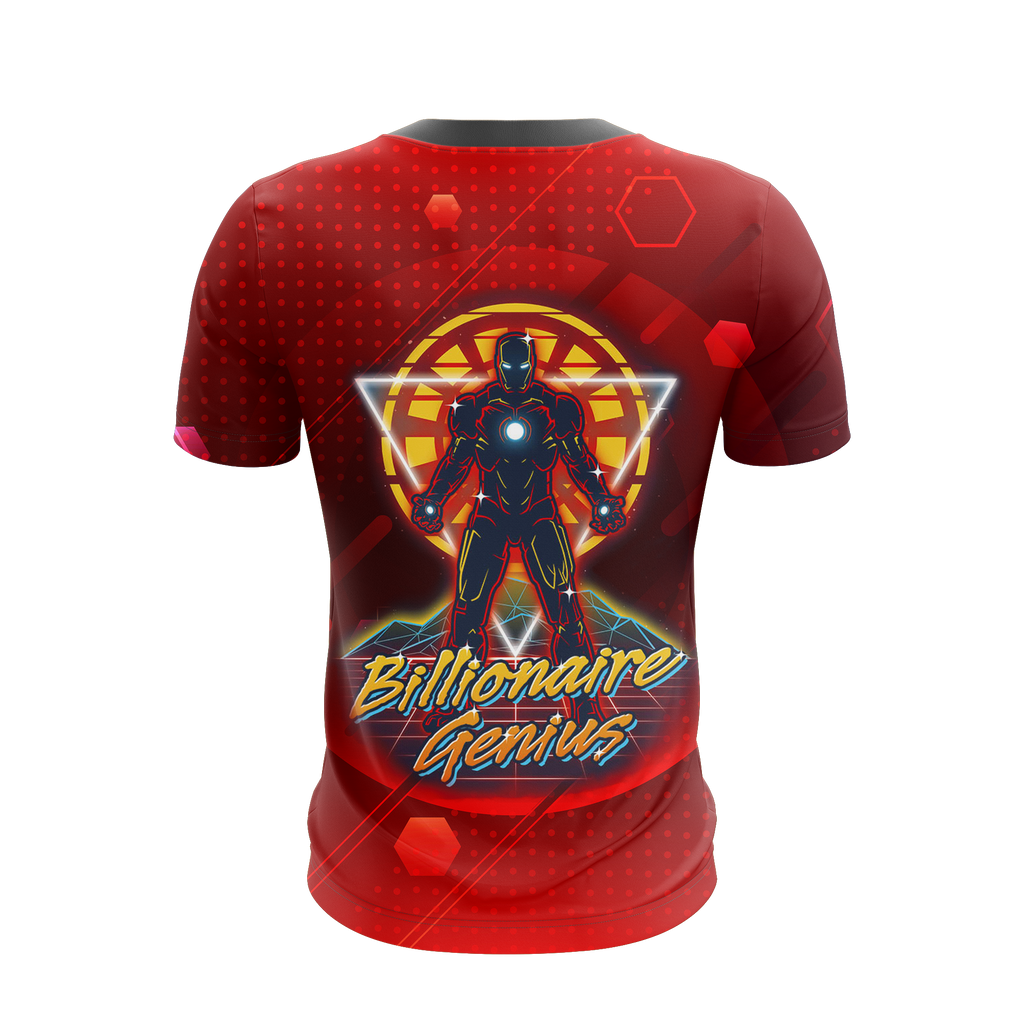 MV T-shirt Iron Man Shirt Iron Man Billionaire Genius Red Shirt