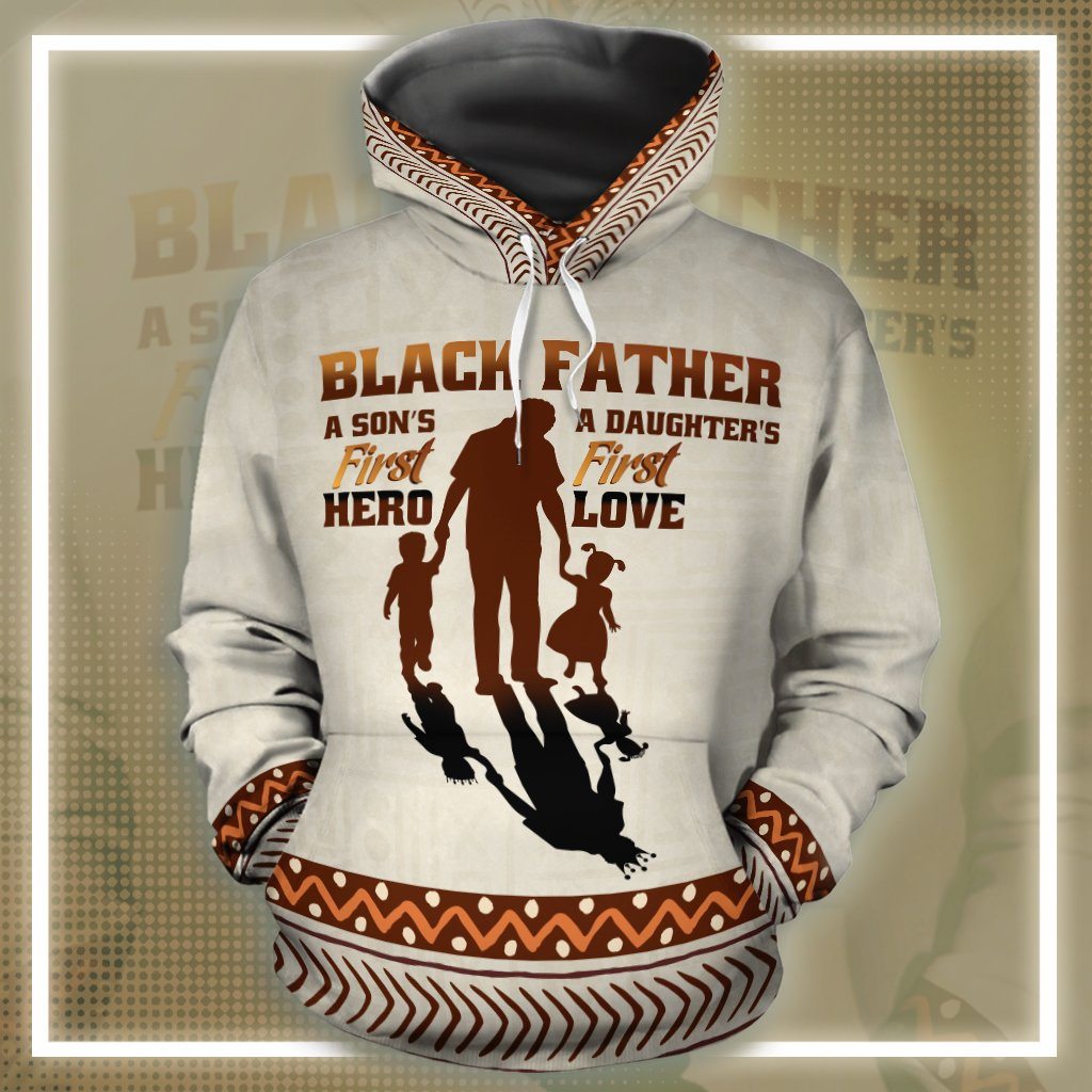 Black Father Hoodie A Daughter First Love Hoodie Adult Full Size