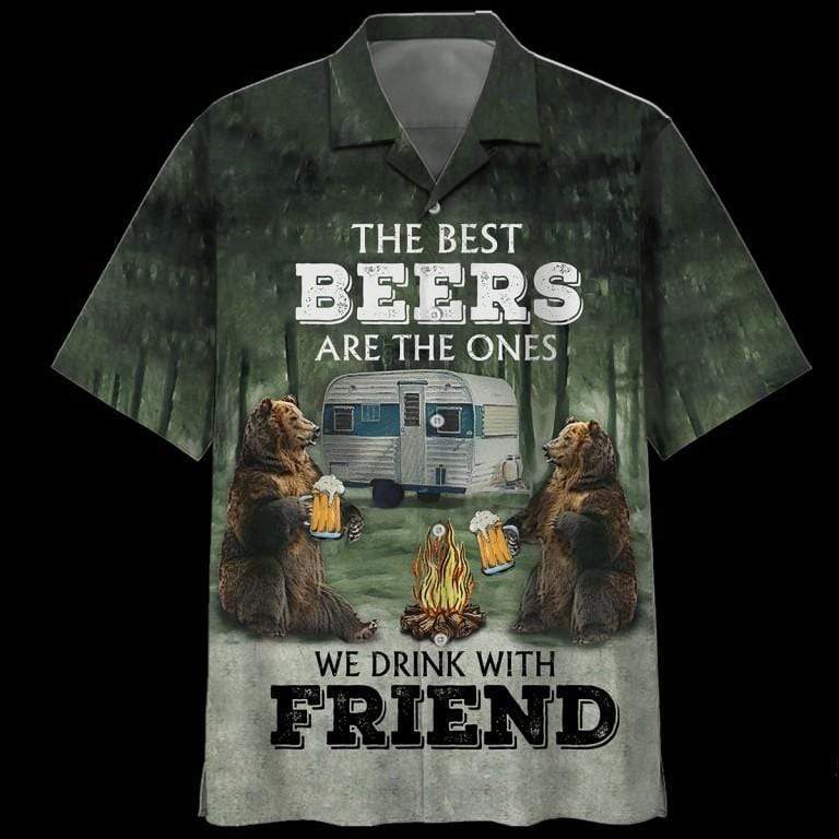 Gifury Beer Hawaiian Shirt The Best Beers Is The Ones We Drink With Friends Aloha Shirt Beer Hawaii Shirt 2022