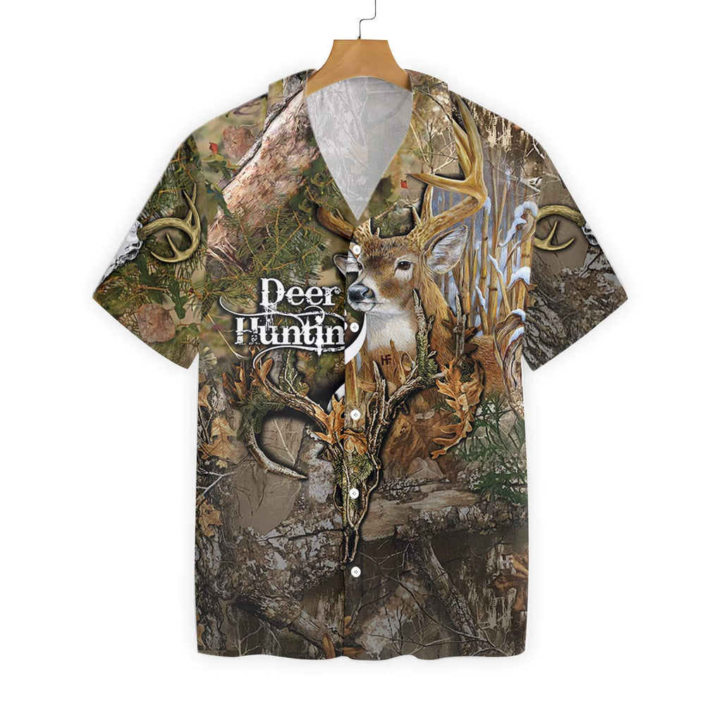 Gifury Hunting Shirt Hunting Aloha Shirt Deer Hunting In Forest Hawaiian Shirt 2022