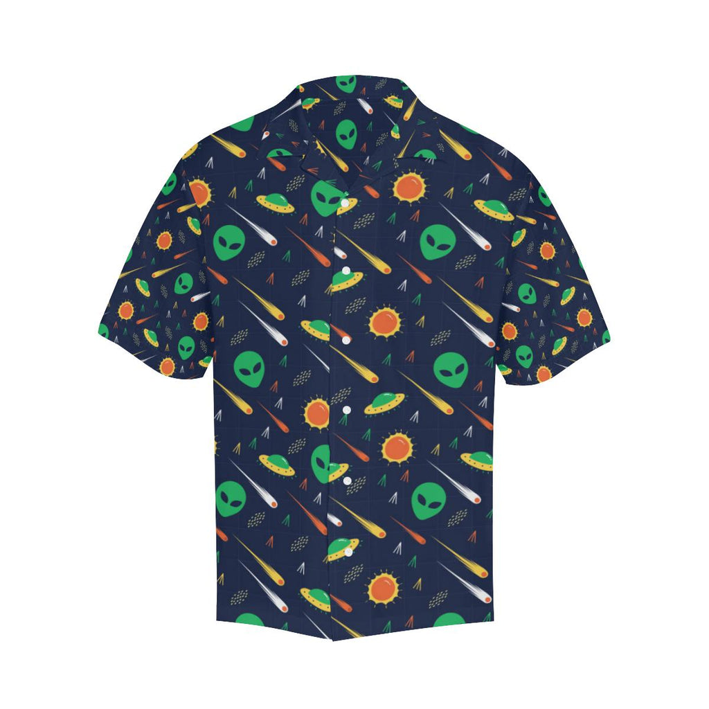 Gifury UFO Alien Hawaiian Shirt Alien UFO Comet Pattern Hawaii Shirt UFO Aloha Shirt 2022