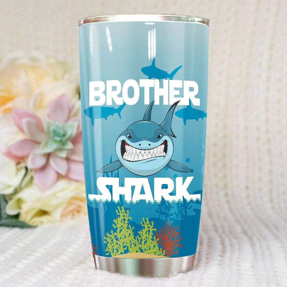  Shark Tumbler Cup 20 Oz Brother Shark Cute Tumbler 20 Oz Travel Mug