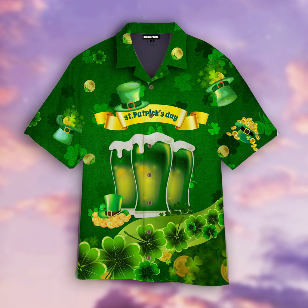 Gifury St Patrick's Day Hawaii Shirt Happy Beer St Patricks Day Aloha Shirt St Patrick's Day Hawaiian Shirt 2022