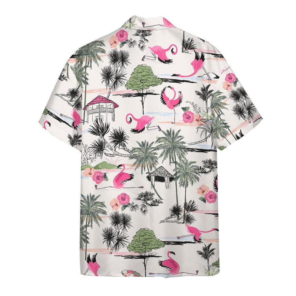 Gifury Flamingo Hawaii Shirt Vintage Yoga Flamingo Hawaiian Shirt Flamingo Aloha Shirt 2023