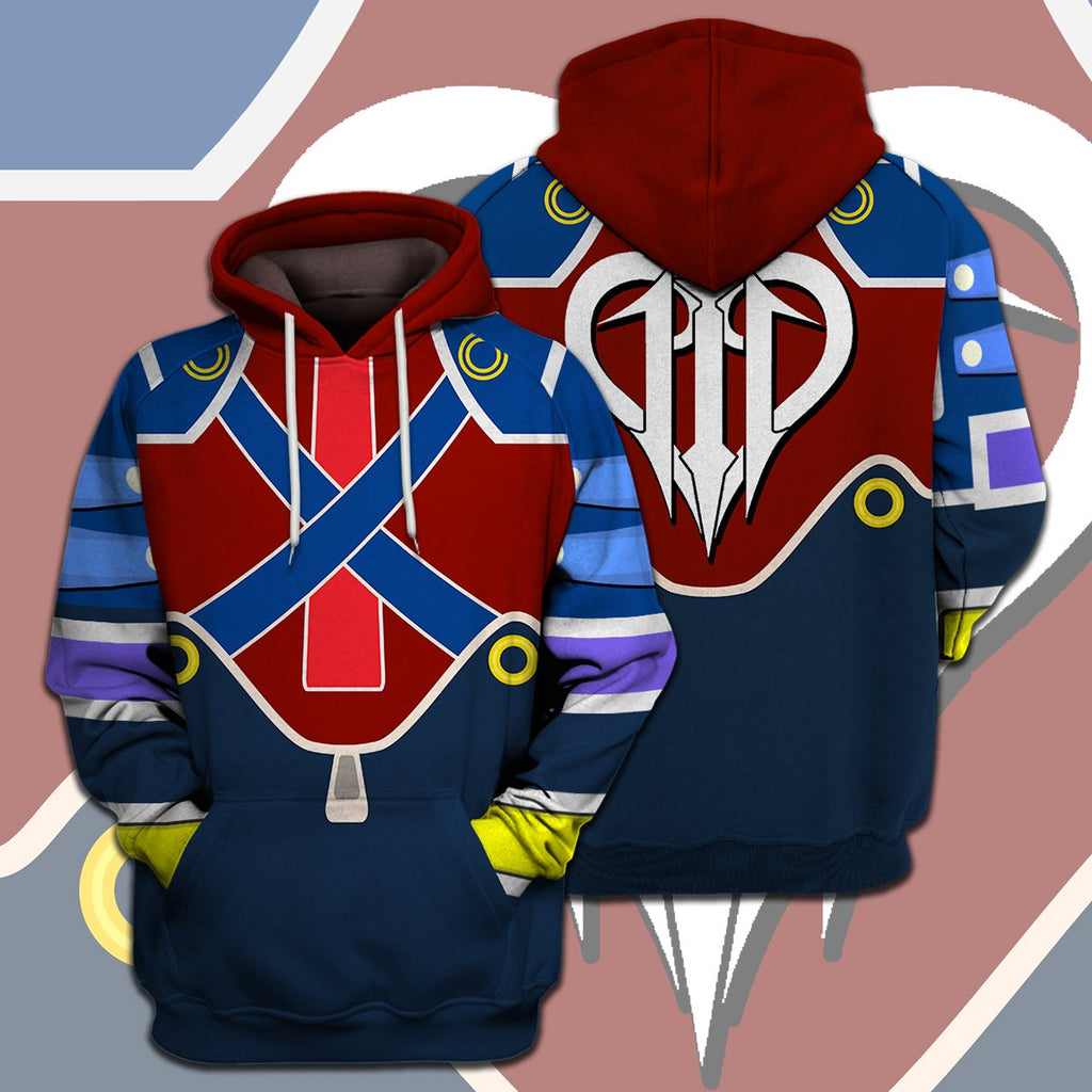  Kingdom Hearts T-shirt Kingdom Hearts 3 Suit Costume Red Blue T-shirt Hoodie  