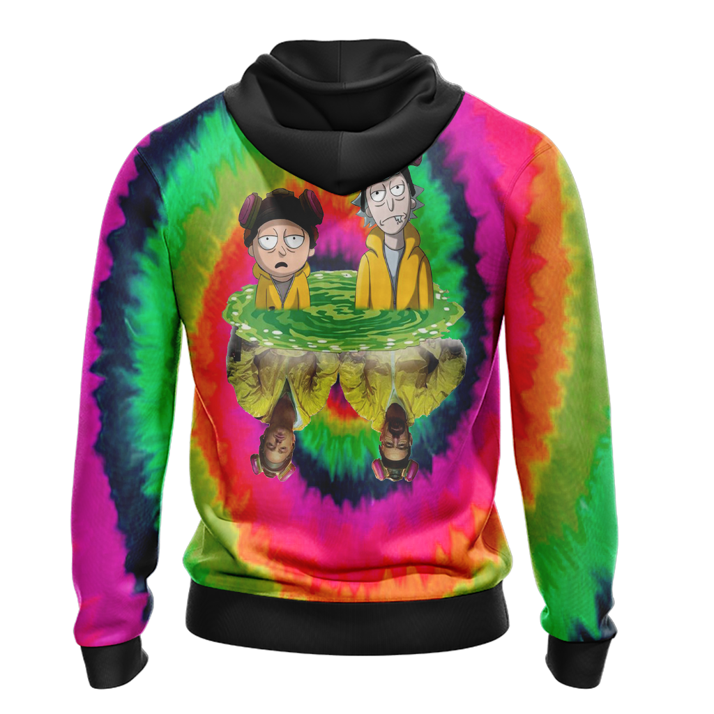 Rick And Morty Hoodie Breaking Bad Cross Over Rick And Morty Breaking Rick Hoodie