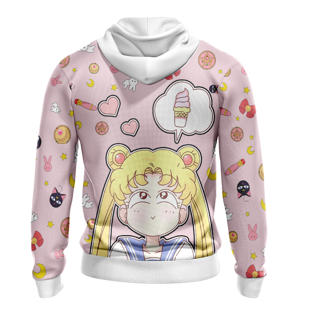  Sailor Moon Hoodie Usagi Tsukino Sailor Moon Items Cute Pink Hoodie   Anime Hoodie