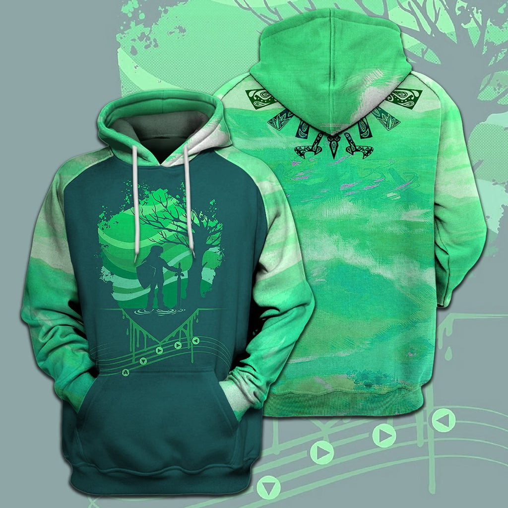  Legend Of Zelda Shirt Link Hyrule Warrior Hyrule's Symbol Silhouette T-shirt Legend Of Zelda Hoodie 