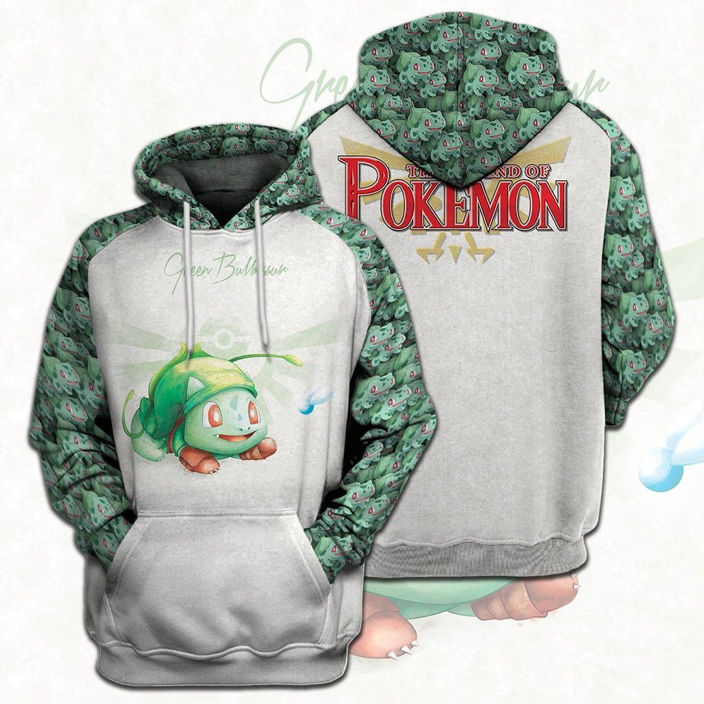 Friday89 Legend Of Zelda Pokemon Shirt Pokemon Bullbasaur Link Crossover T-shirt Hoodie