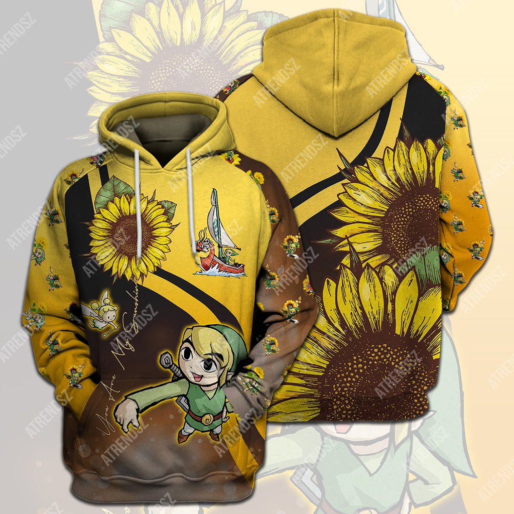  Legend Of Zelda Sunflower Shirt Link The King Of Red Lions Sunflower T-shirt Legend Of Zelda Hoodie 