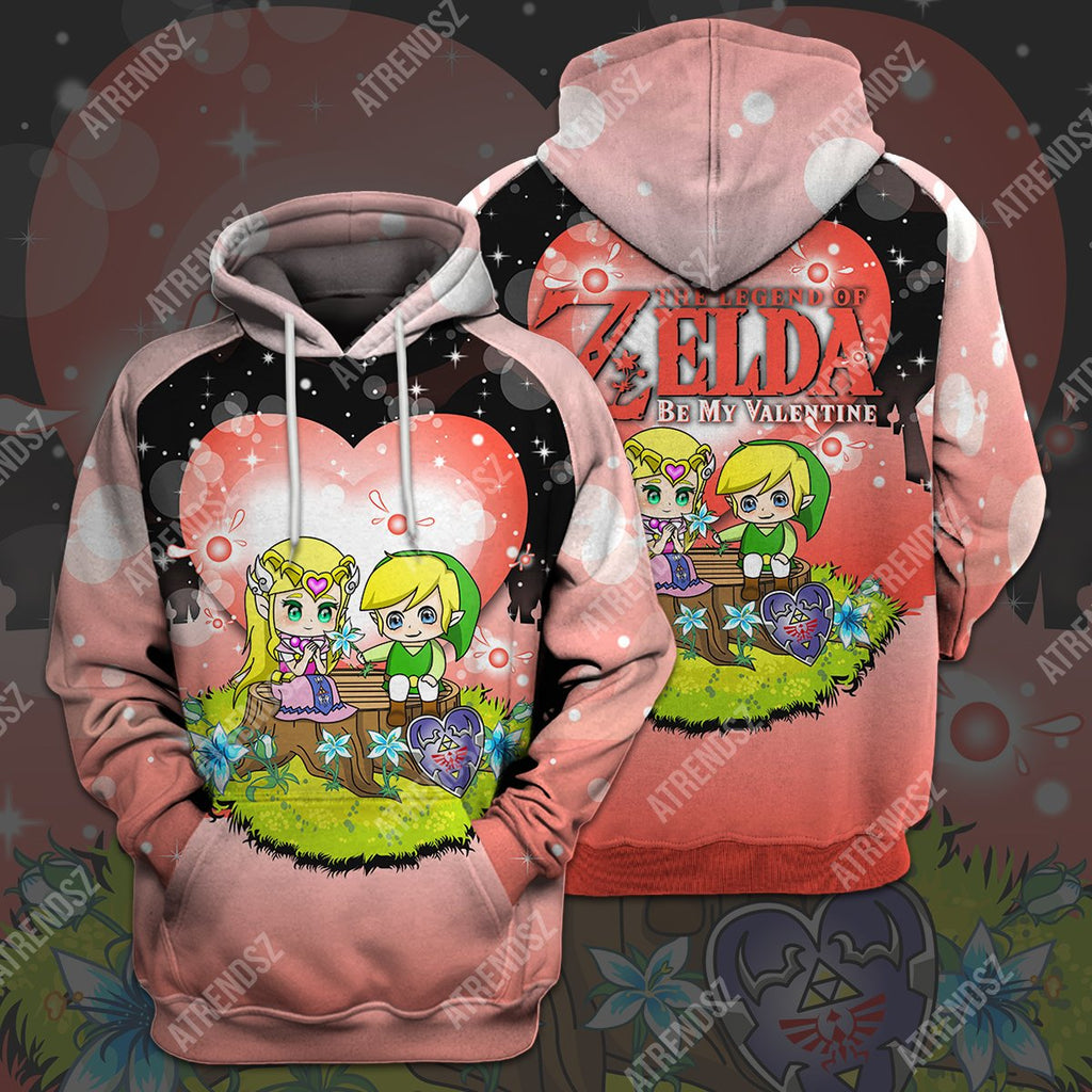  Legend Of Zelda Shirt Zelda Link Be My Valentine T-shirt Legend Of Zelda Hoodie 