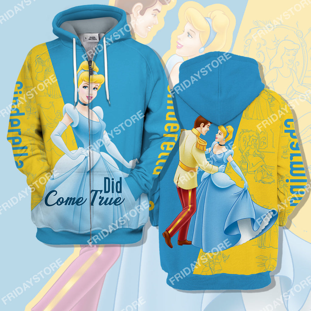  DN Cinderella T-shirt Did Come True Cinderella Couple T-shirt Amazing DN Cinderella Hoodie Sweater Tank