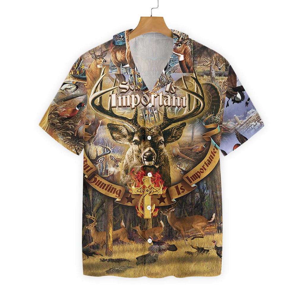 Gifury Hunting Shirt Hunting Aloha Shirt Deer Shirt Hunting Is Importanter Hawaiian Shirt 2022