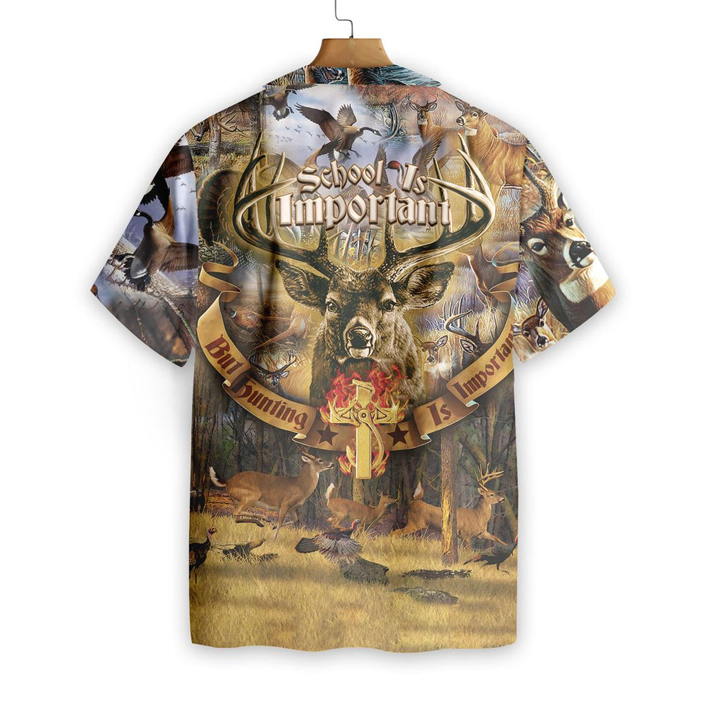 Gifury Hunting Shirt Hunting Aloha Shirt Deer Shirt Hunting Is Importanter Hawaiian Shirt 2023
