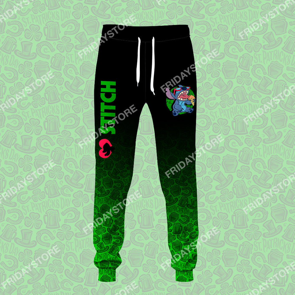  LAS Pants My Emotions Patrick's Day Green Jogger Cute Awesome Stitch Pants