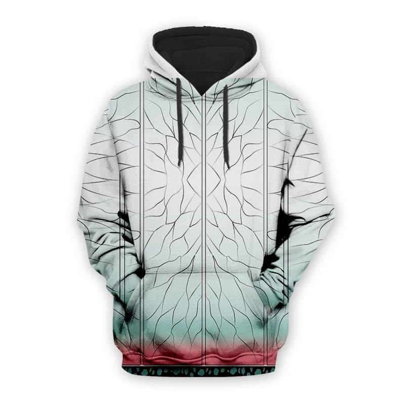 Demon Slayer Hoodie Shinobu Kocho Classic Pattern Costume Hoodie Demon Slayer Apparel