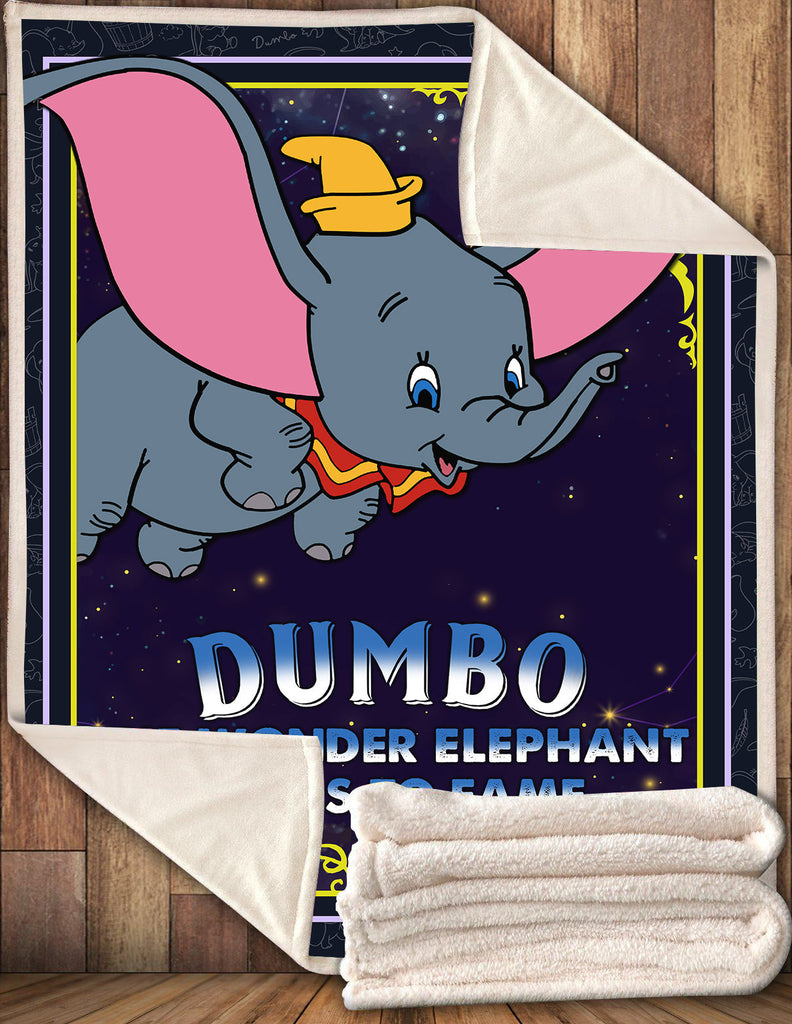  Dumbo BLANKET THE WONDER ELEPHANT SOARS TO FAME BLANKET Amazing Cute DN BLANKET