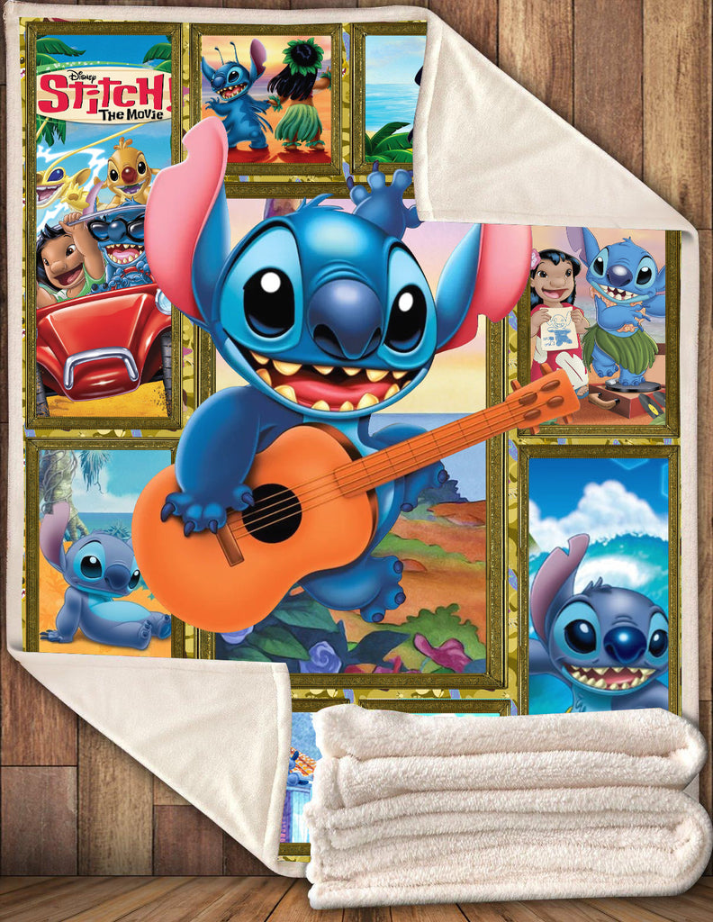  LAS Blanket Stitch Playing Guitar 3D Blanket Cute Awesome High Quality DN Stitch Blanket