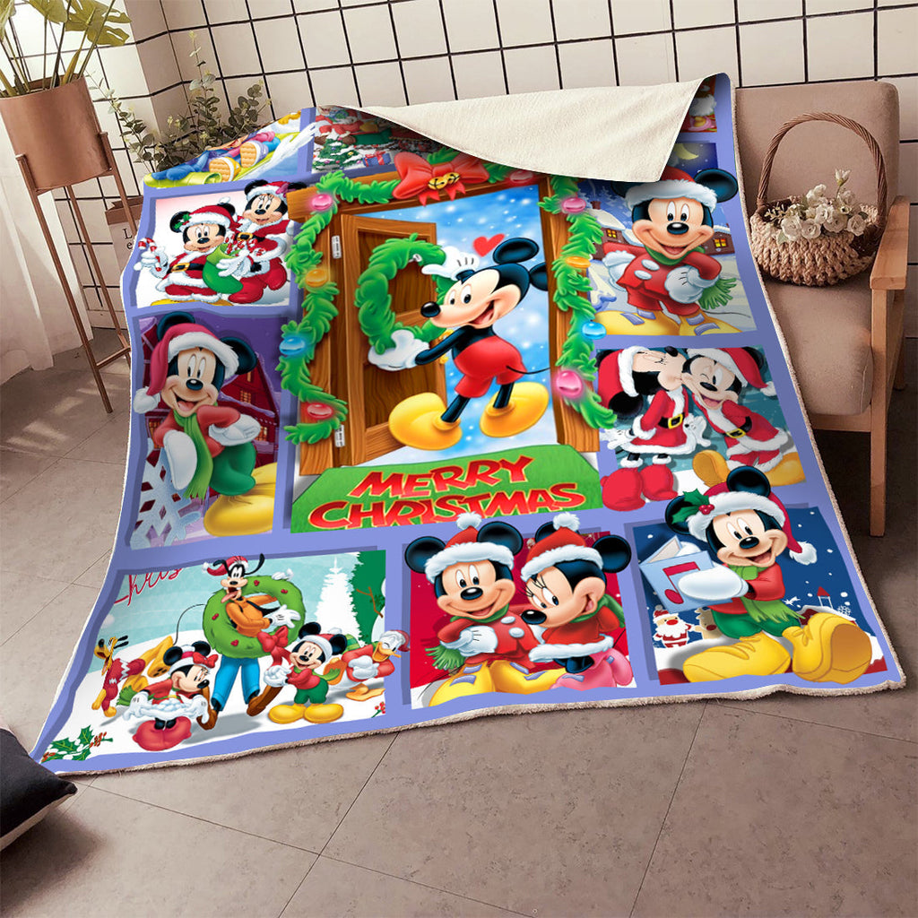  DN Blanket House Of Mouses Happy Christmas 3D Blanket Cute DN MK Mouse Blanket