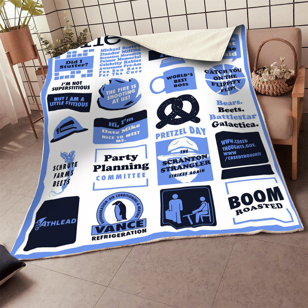  The Office Blanket Office Quote Mash Up Funny Movie Blanket Amazing The Office Blanket 2023
