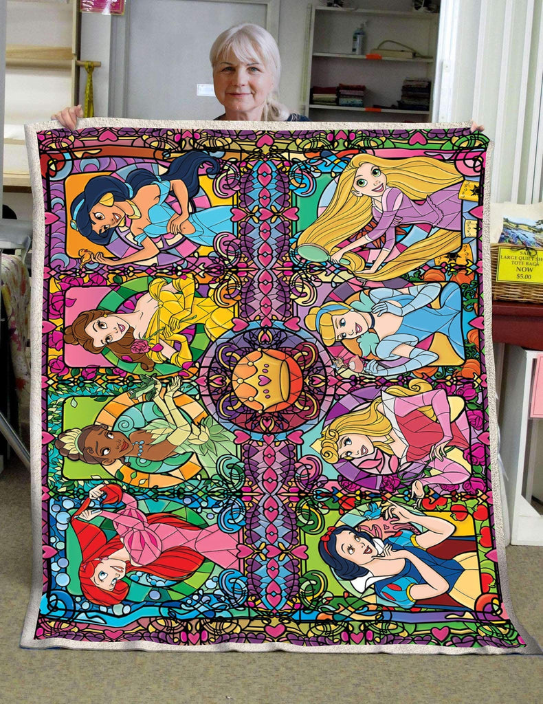  DN Blanket Beautiful Princesses Stained Glass Blanket Awesome DN Princess Blanket