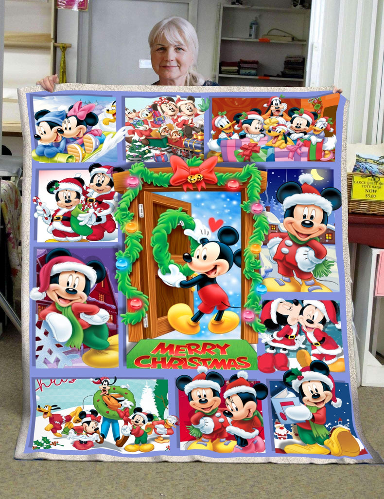  DN Blanket House Of Mouses Happy Christmas 3D Blanket Cute DN MK Mouse Blanket