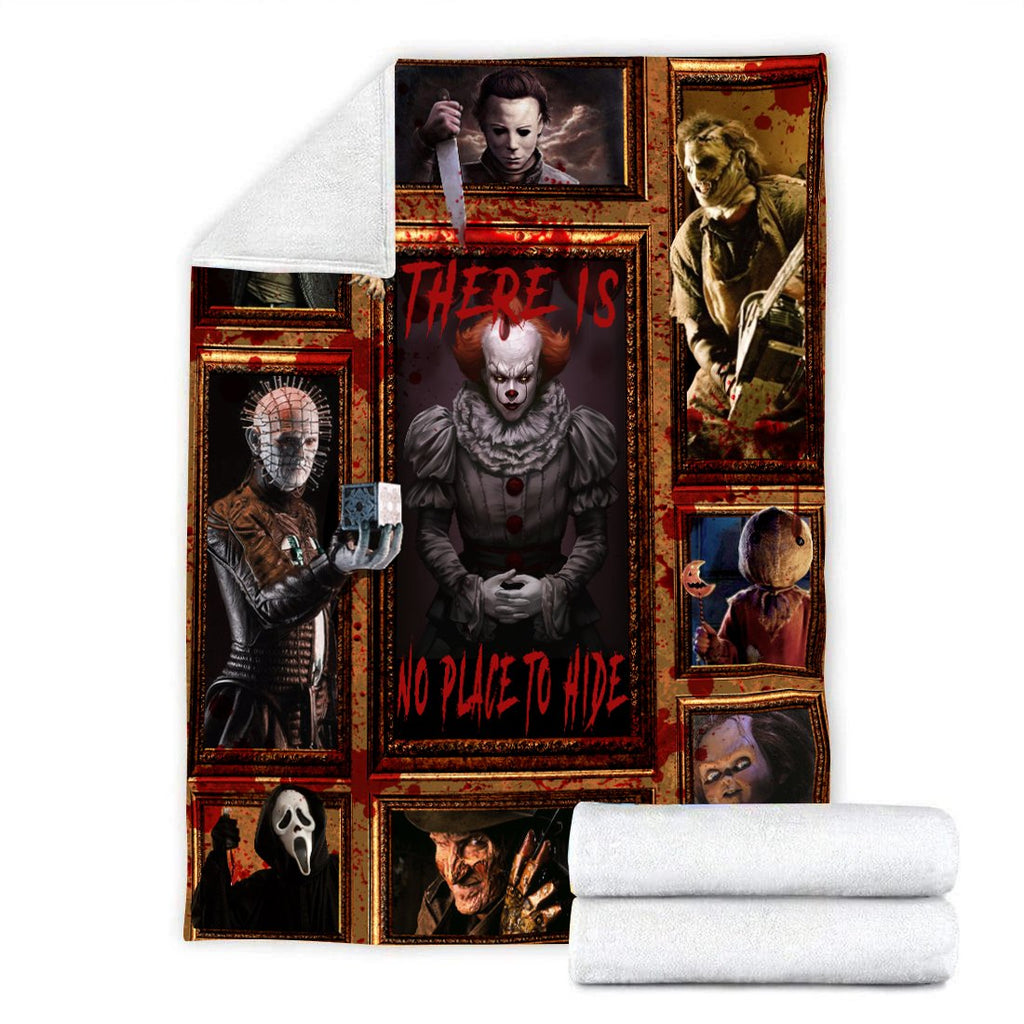  Horror Blanket There Is No Place To Hide Horror Movies Halloween Blanket Awesome IT Blanket Chucky Blanket 2023