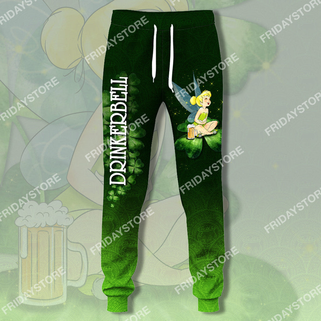  DN Pants Drinkerbell Patrick's Day Jogger Cute Awesome Tinkerbell Pants