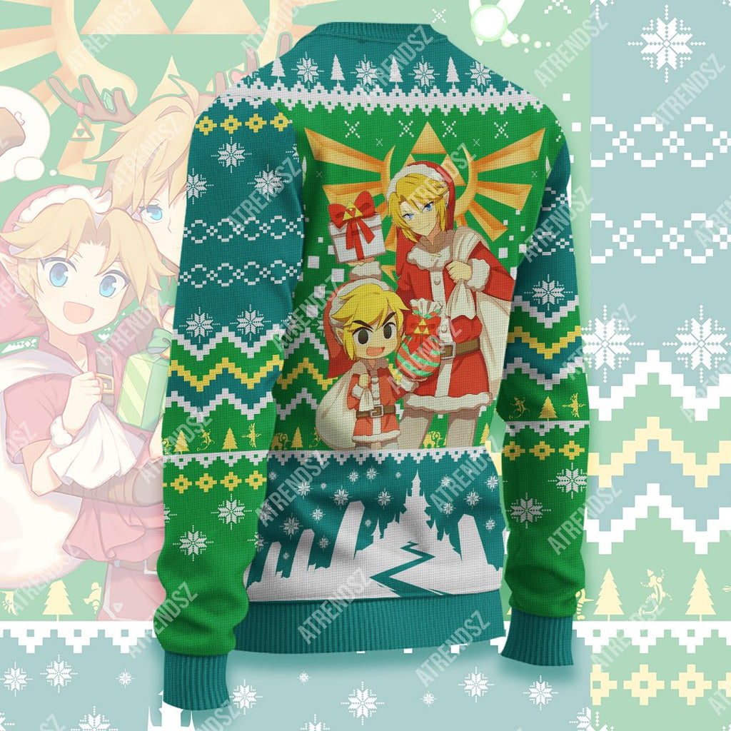  Legend Of Zelda Ugly Sweater Grown Up Chibi Link Sweater Legend Of Zelda Sweater 