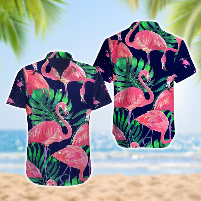 Gifury Flamingo Aloha Shirt Vintage Flamingo Hawaiian Shirt Flamingo Hawaii Shirt 2022