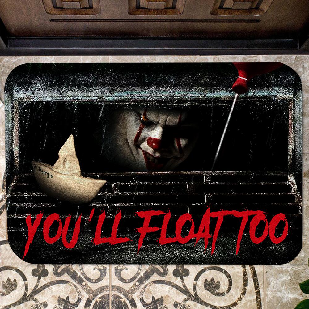  IT Horror Doormat IT Horror Movies You'll Float Too Doormat Amazing Pennywise Doormat 2024