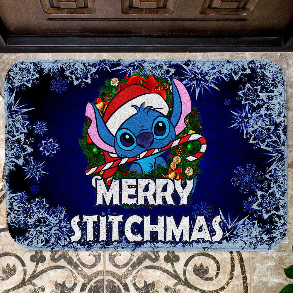  LAS Doormat Stich Merry Christmas Laurel Christmas Doormat Cute High Quality DN Stitch Doormat