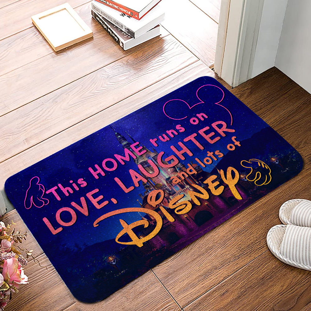  DN Doormat This Home Runs On Love Laughter And Lots Of DN Doormat High Quality DN Doormat Mats