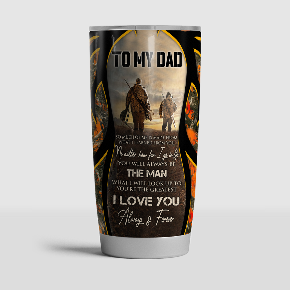 Gifury Hunting Father And Son Tumbler Cup 20 oz Father's Day Father And Son Hunting Partner For Life Tumbler 20 oz Hunting Travel Mug 2023