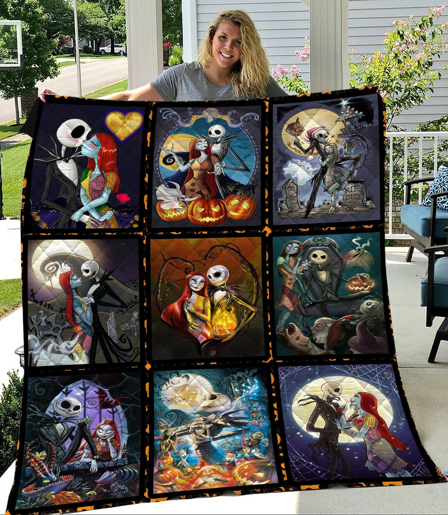  TNBC Quilt Jack And Sally Art Quilt Amazing DN TNBC Quilt TNBC Sally Quilt 