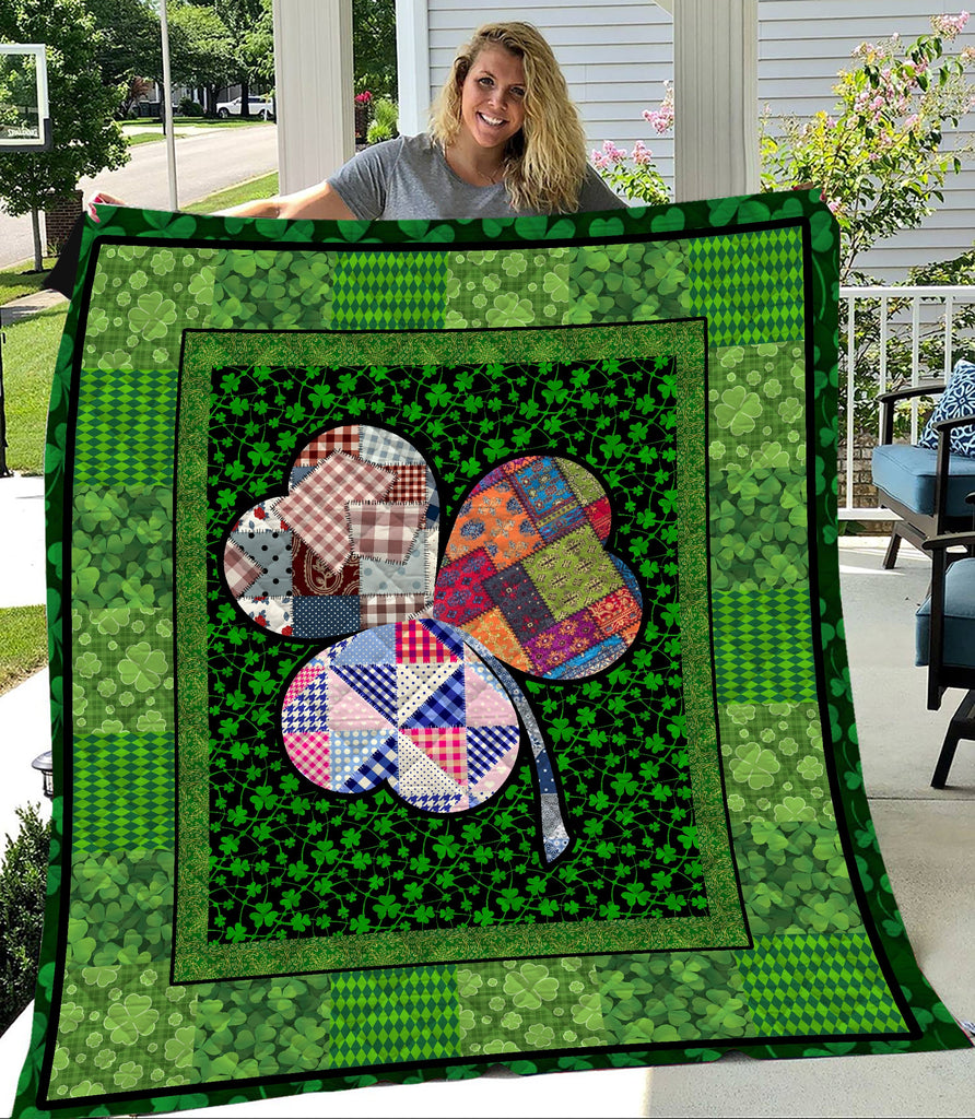 Gifury ST Patrick's Day Quilt Irish Shamrock Lucky Charms ST Patrick Day Quilt 2023