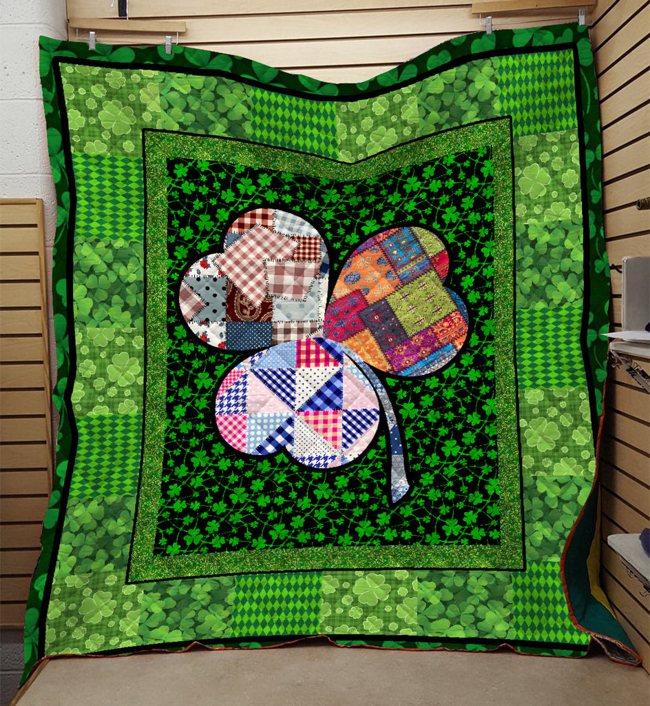 Gifury ST Patrick's Day Quilt Irish Shamrock Lucky Charms ST Patrick Day Quilt 2022