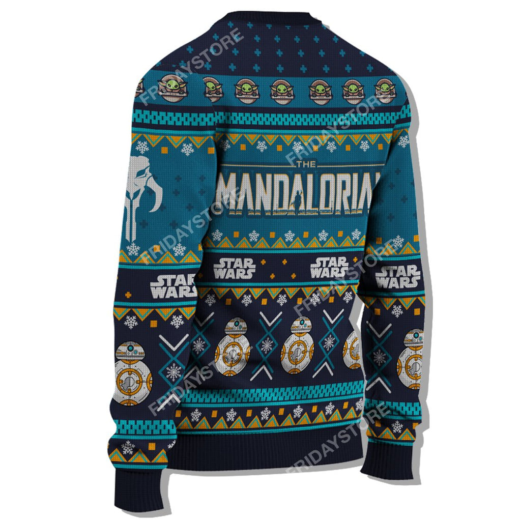 SW The Mandalorian Christmas Theme Sweater