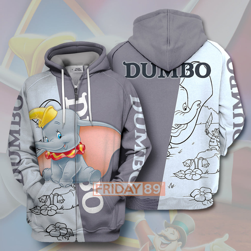 Dumbo T-shirt Great Dumbo Big Ears Elephant 3D Print T-shirt Cute Awesome DN Hoodie Sweater Tank