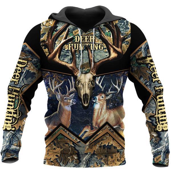 Gifury Hunting Hoodie Dear Hunting Deer Skull 3d Hoodie Hunting T-shirt Hunting Shirt Hunting Apparel 2022