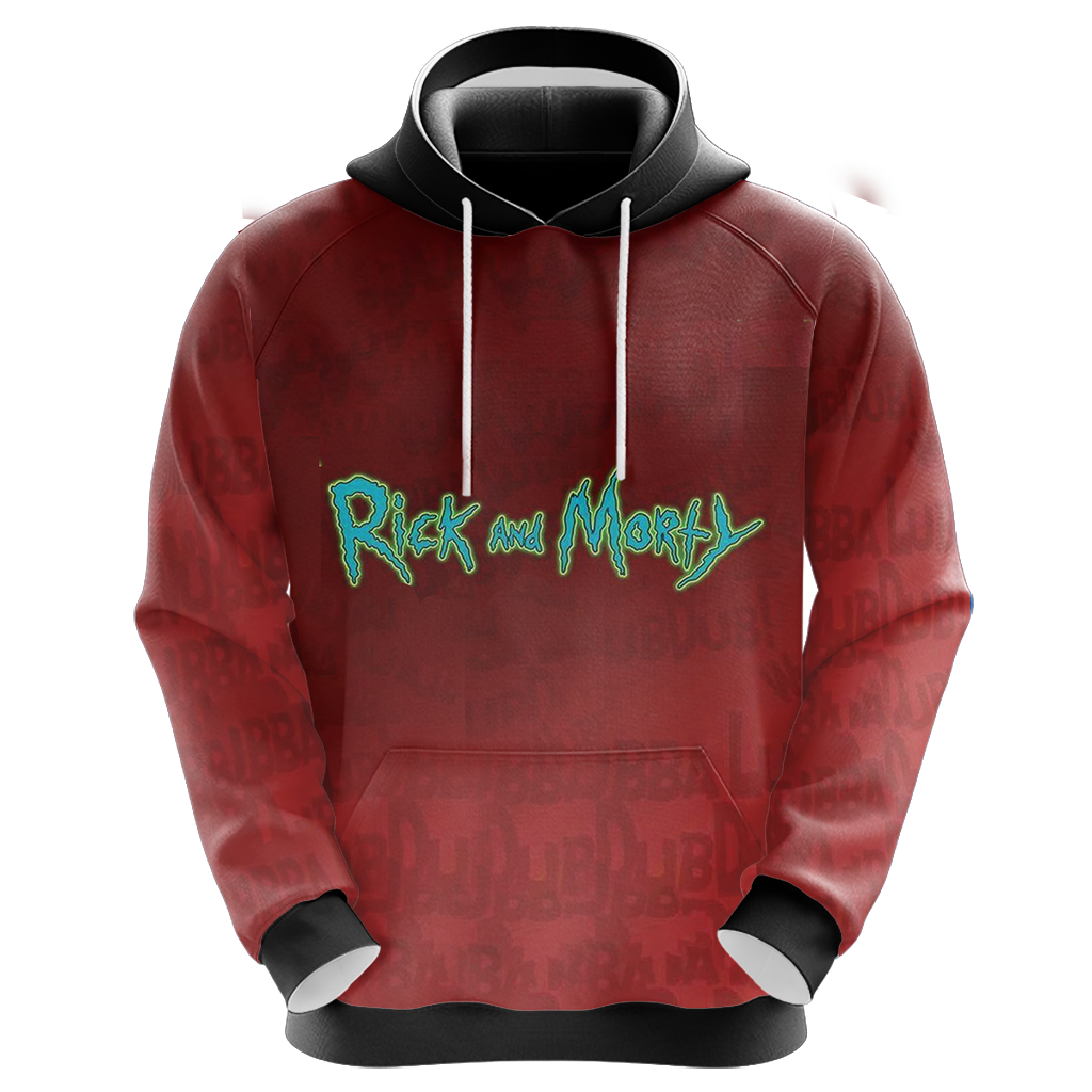  Rick And Morty Hoodie Rick And Morty Ugly Fingers Red Hoodie Apparel For Fan  