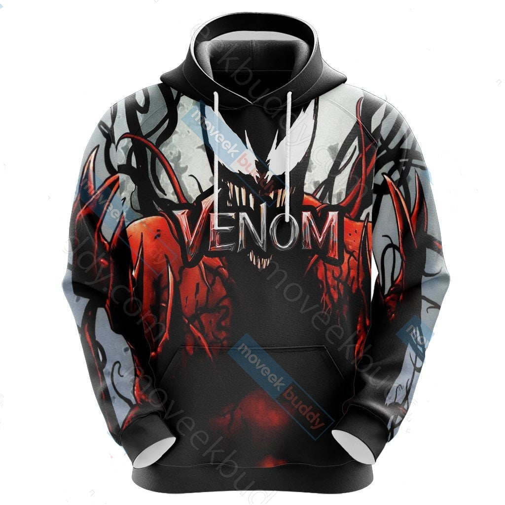 MV Hoodie Venom Hoodie Red Venom Black White Hoodie