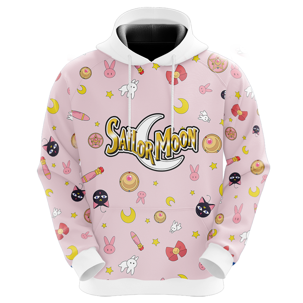  Sailor Moon Hoodie Usagi Tsukino Sailor Moon Items Cute Pink Hoodie   Anime Hoodie