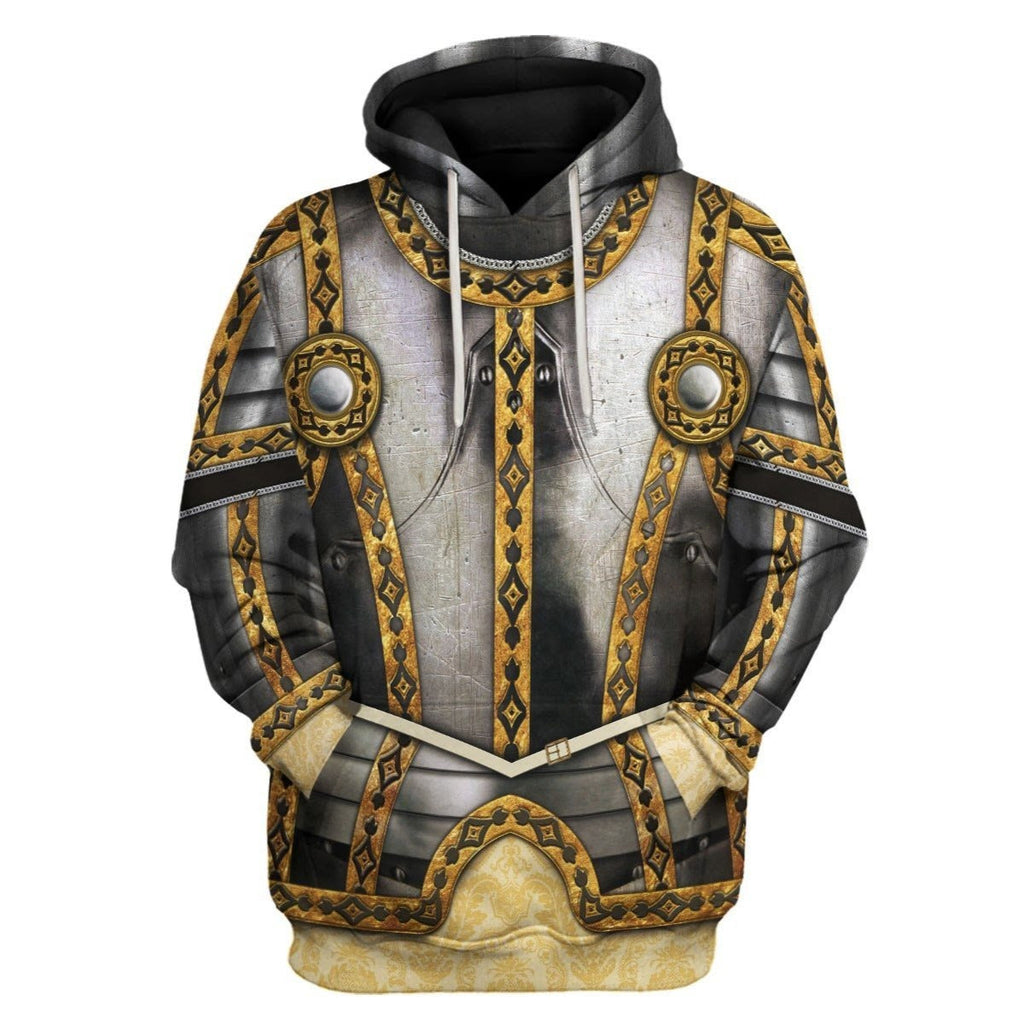 Historical Hoodie King Philip II of Spain Armor Costume 3d Hoodie Apparel Adult Full Size