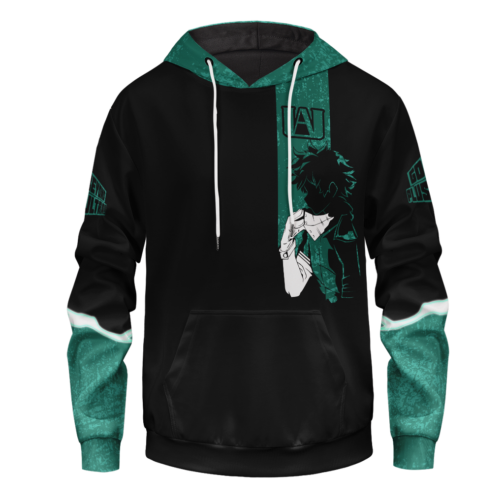  My Hero Academia Hoodie Boku No Hero Academia Apparel Izuku Midoriya Green Black Hoodie  