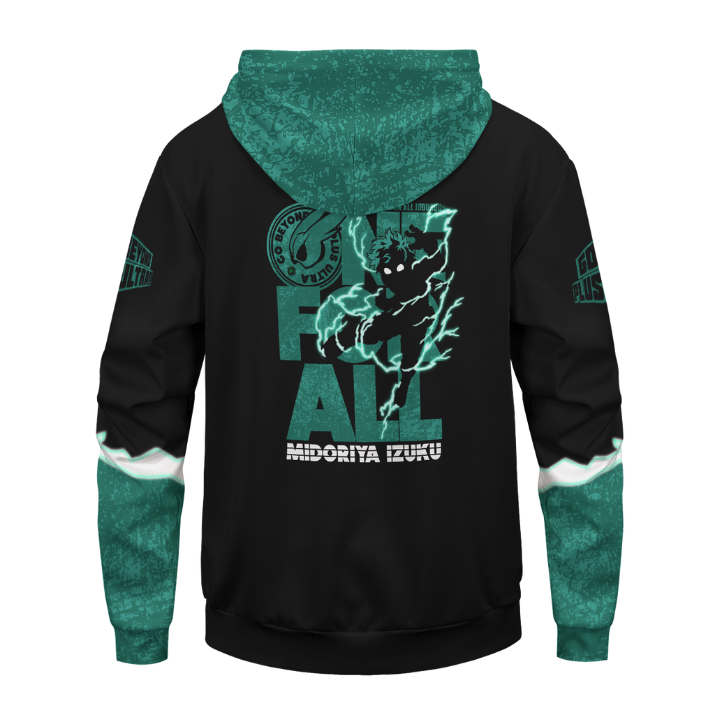  My Hero Academia Hoodie Boku No Hero Academia Apparel Izuku Midoriya Green Black Hoodie  