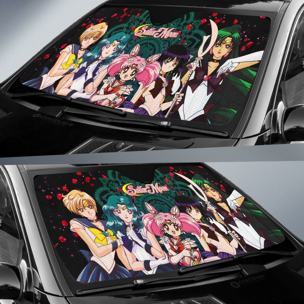 Sailor Moon Car Sun Shade Sailor Moon Pluto Neptune Uranus Saturn Windshield Sun Shade