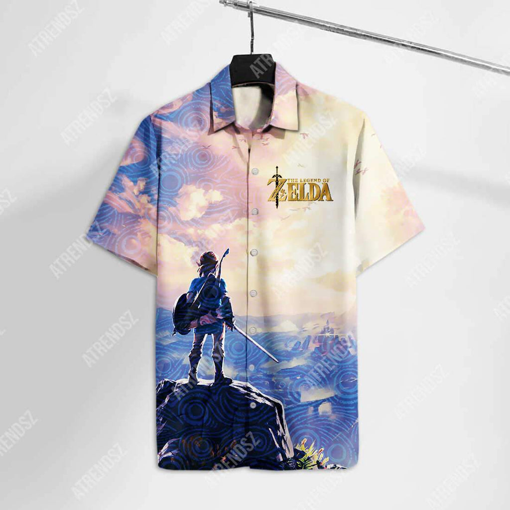  Legend Of Zelda Hawaiian Shirt Breath Of The Wild Link Hawaii Shirt Legend Of Zelda Aloha Shirt 