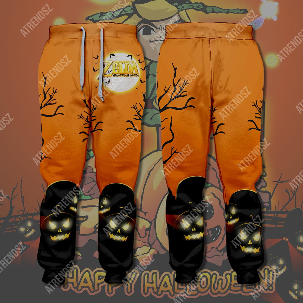  Legend Of Zelda Halloween Pants Halloween Mode Pumpkin Orange Jogger Legend Of Zelda Jogger 