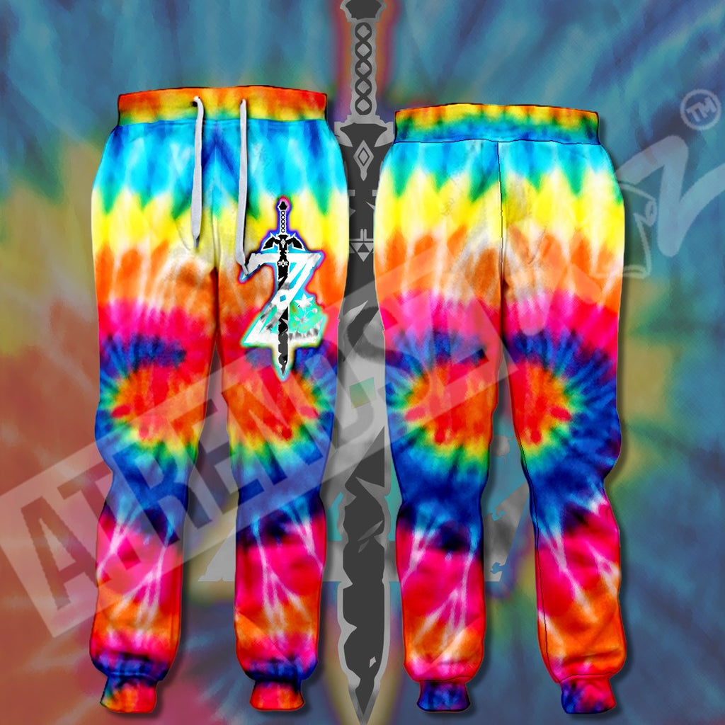  Legend Of Zelda Pants Botw Logo Tie Dye Jogger Legend Of Zelda Jogger 